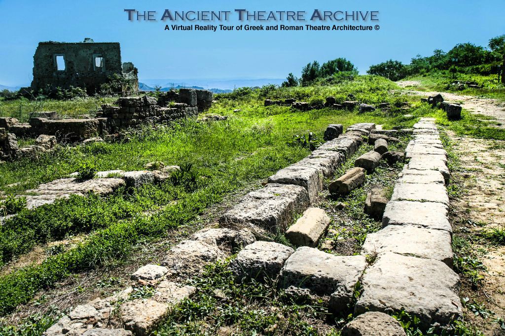 Morgantina Theatre Scene House Remains